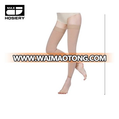 Compression Sock for Men & Women, Thigh High Stockings, Firm Support 20-30 mmHg Gradient Compression with Silicone Band